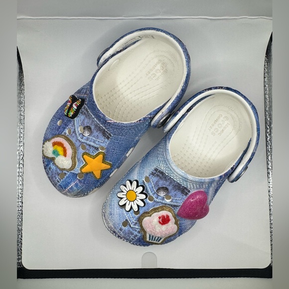 Denim Patch Clogs for Toddlers - Picture 7 of 7